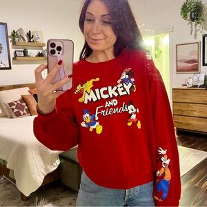 Vintage Disney, Mickey and Friends crewneck